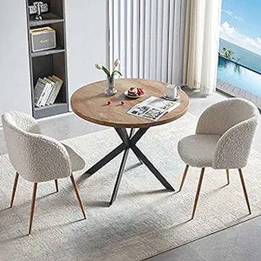 White 2 best sale person dining table